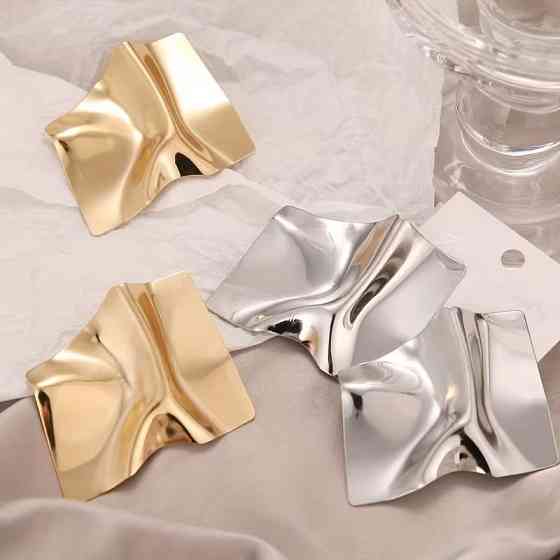 Серьги набор 5 пар в различных дизайнах серебристые,женская бижутерия серьги комплект из цинкового сплава Каменец-Подольский