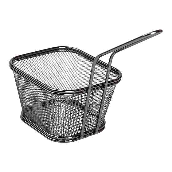 Zhongjing Кошик сервірувальний для картоплі фрі та снеків 13×11×7 см Чорний HP-19-4-L-B Киев