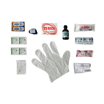 Автомобильная аптечка Poputchik согласно ТУ пластиковый футляр (02-053-П) Винница - изображение 2