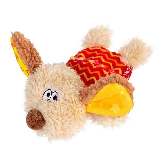 Игрушка для собак Собачка с пищалкой GiGwi Plush Friendz, текстиль, пластик, 13 см Киев