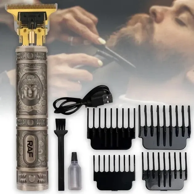 Машинка для стрижки RAF R434 аккумуляторная, триммер для волос и бороды, насадки, регулировка длины Одесса - изображение 2