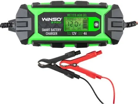 Зарядний пристрій WINSO PRO LCD 4A, 12V, для АКБ 4–120Ah Ковель