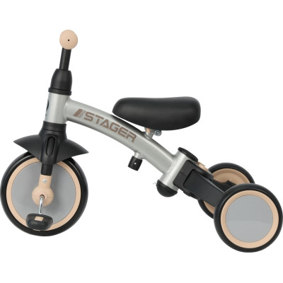 Детский велосипед QPlay Stager 3 в 1 з ручкою, біговел, Silver (T80STAGERSilver) Винница - изображение 2