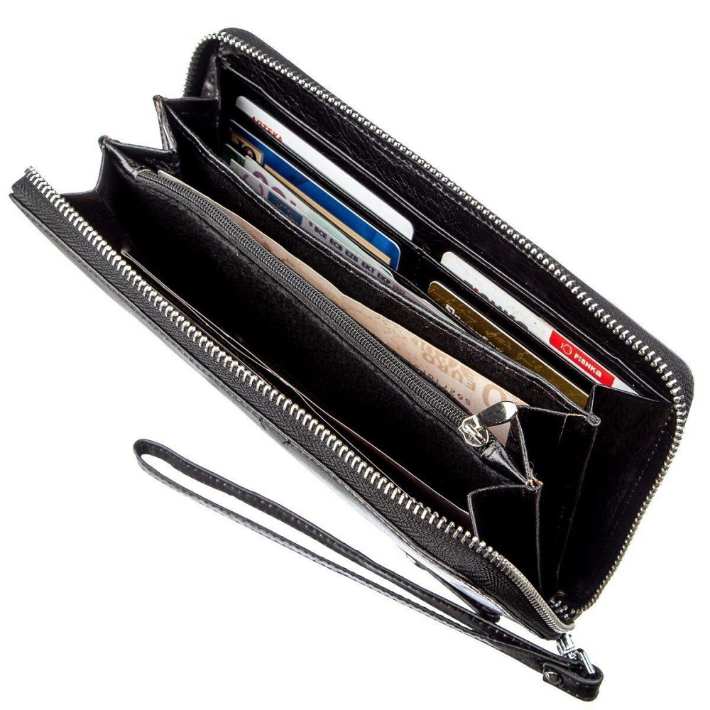 Містке чоловіче портмоне-клатч Boston 18806 Чорний Київ - фото 1