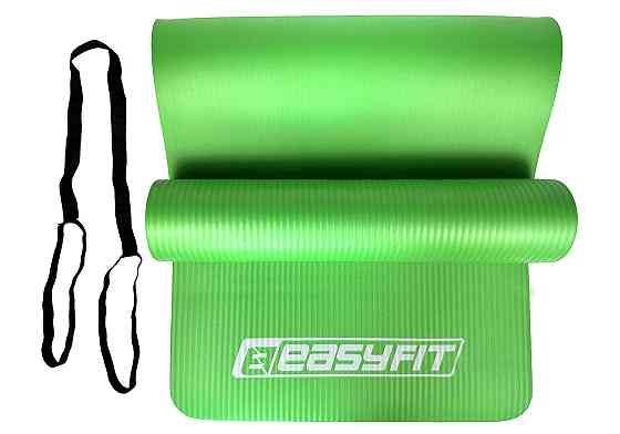 Килимок для фітнесу та йоги EasyFit NBR 10 мм Зелений Коломия