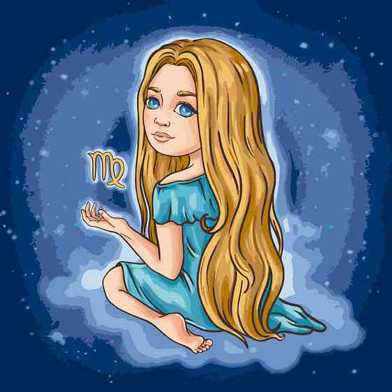 Картина за номерами "Знаки зодіаку. Діва" 10092-AC 40х40 см Вінниця