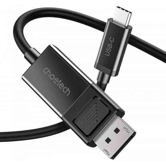 Кабель USB 3.1 Type-C M - DisplayPort M V1.4, Thunderbolt 3, 1.8m 4K@60Hz PVC, чорний Choetech (XCP-1803) Киев