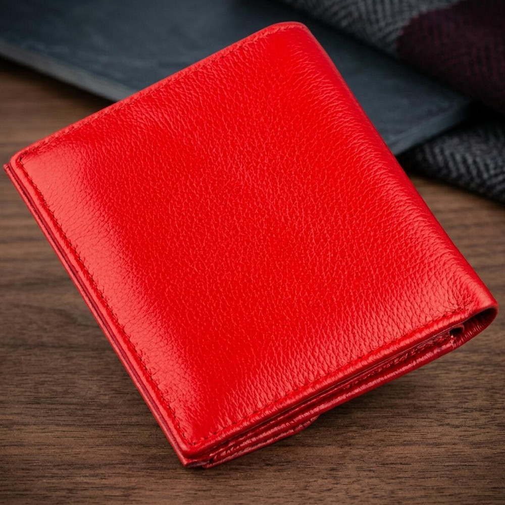 Портмоне для жінок з монетницьою ST Leather 18918 Червоний Київ - фото 11