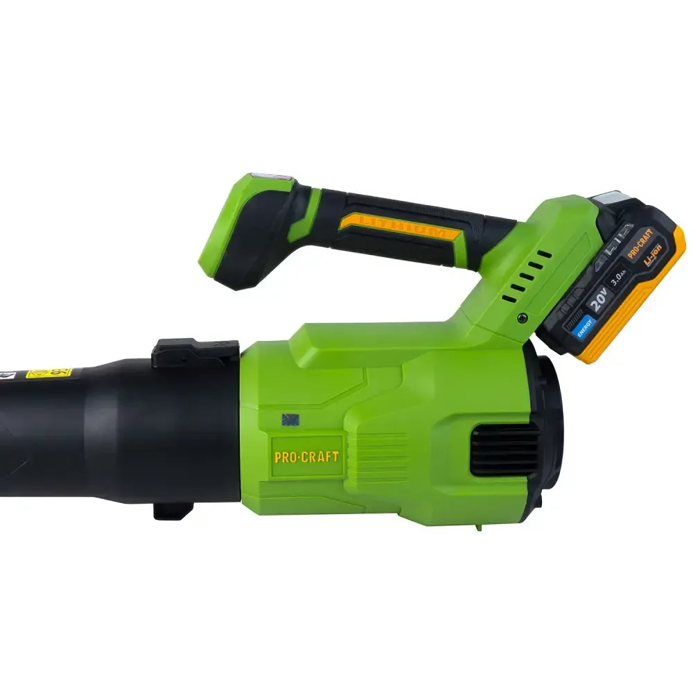 Аккумуляторная воздуходувка Procraft 1 АКБ и зп, Воздуходувка бесщеточная аккумуляторная 20 В 3Ач, Воздуходувка PB26 Львов - изображение 4