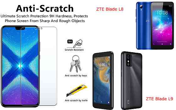 Захисне скло NeoGlass для ZTE Blade L8, ZTE Blade L9 – надпрозоре та стійке Київ