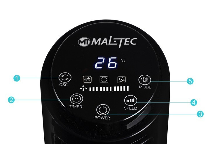 Вентилятор колонный с ионизацией MalTec WK500Wt-ION (Польша) Киев - изображение 8