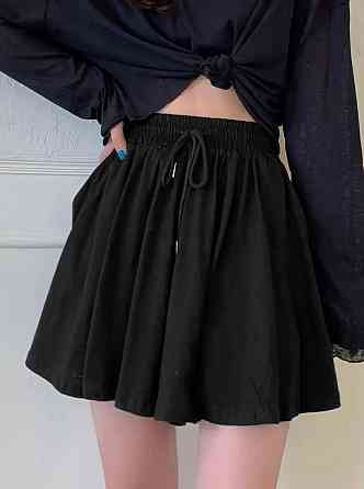 Женская удобная повседневная юбка-шорты мини двунитка Одесса