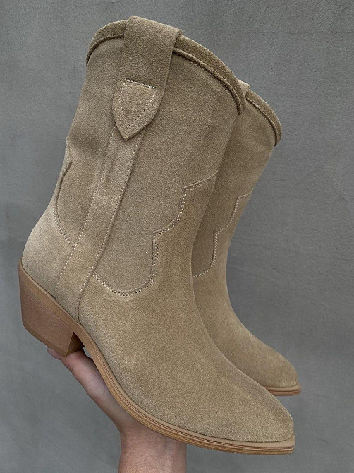 New Style Черевики жіночі NEW STYLE 13130 пісочна (весна-осінь, замша натуральна) (6070) 38 Коломия - фото 1