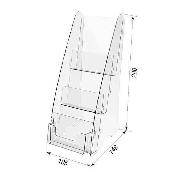 Буклетниця EKOSTAR на 3 кишені єврофлаєр з візитницею Київ