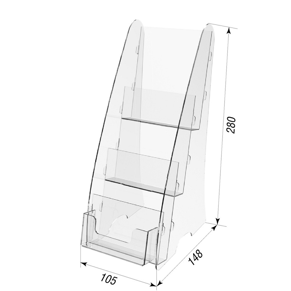 Буклетниця EKOSTAR на 3 кишені єврофлаєр з візитницею Київ - фото 3