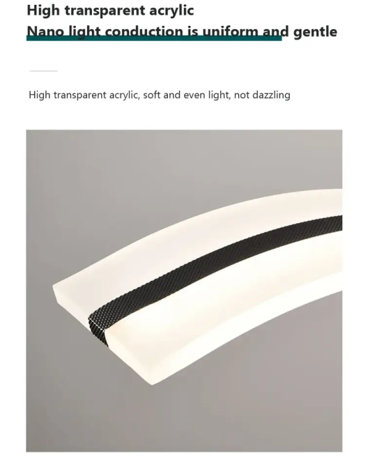 Світлодіодна люстра Хвиля PJ810 100х10см (Біла) Київ - фото 10