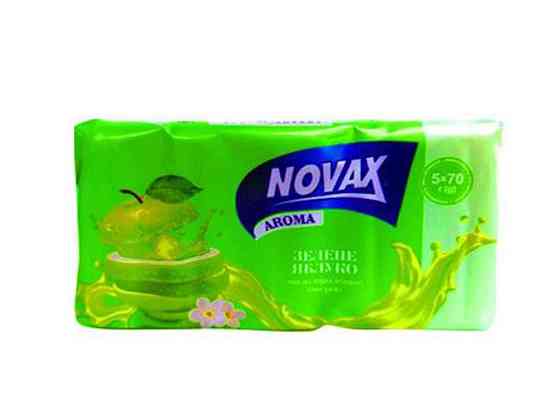 Мыло 5шт 70г экопак Aroma Зеленое Яблоко ТМ Novax Solmir Киев