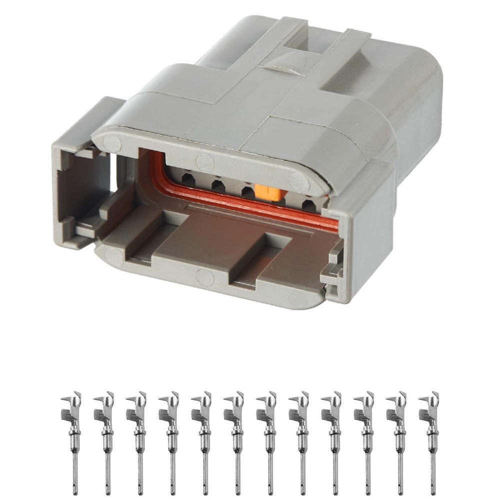 Роз'єм конектор 12-кон., Спецтехника, DTM04-12PA, DTM04-12P, ATM04-12PA, ATM04-12P, DEUTSCH CAT, JCB, MAN 41269 Київ - фото 1