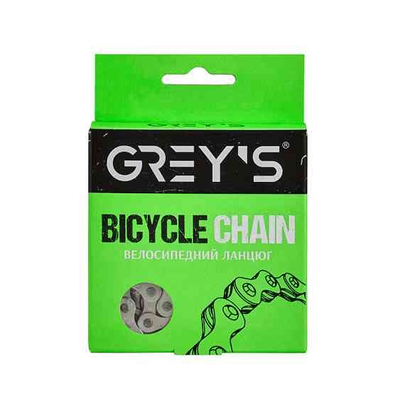 Ланцюг велосипедний Grey's 1шв. S410 NP Silver, 112 ланок Львів
