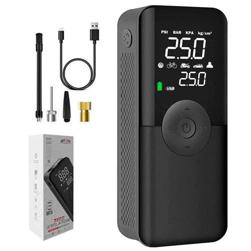 Автомобильный компрессор для шин с функцией Powerbank Киев - изображение 2