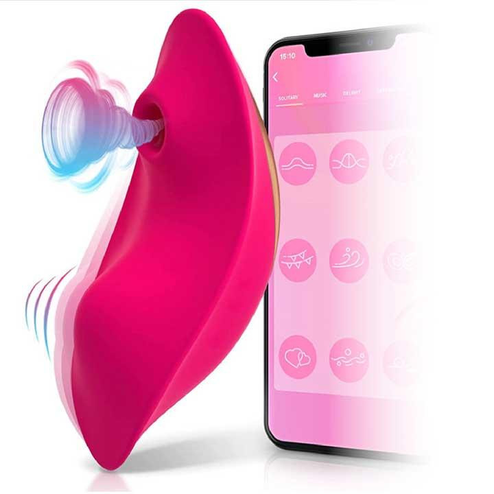 Смарт вакуумный стимулятор в трусики JOS Pimpit (5+10 режимов) - Розовый – Смарт вибраторы Винница - изображение 1