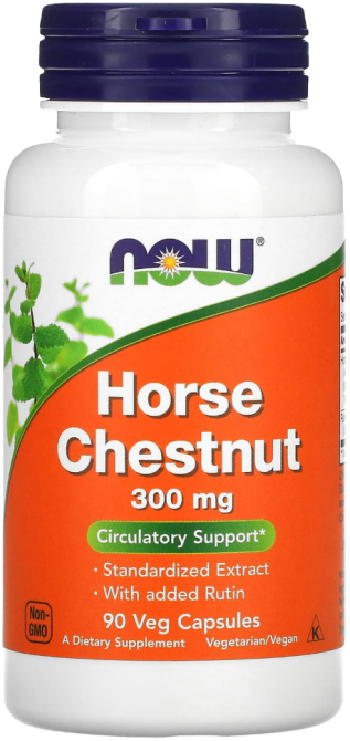 Кінський каштан та рутин Now Foods Horse Chestnut 90 капсул Київ - фото 1