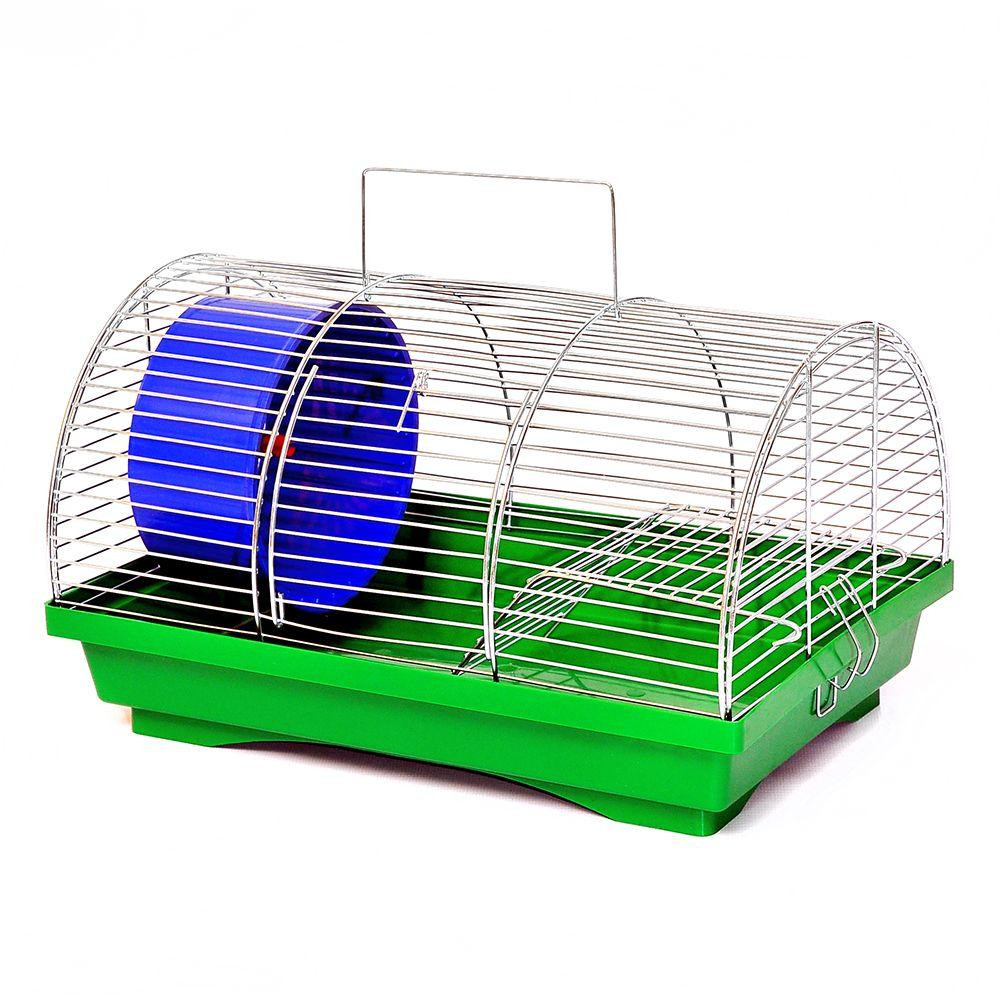 Клітка для гризунів Бунгало 1 оцинкована з барабаном (33 х 23 х 20 см), Лорі Київ - фото 2