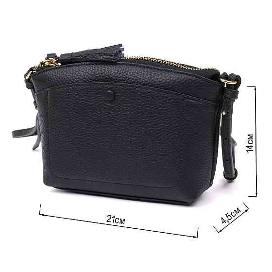 Женская кожаная сумка Vintage 20488 Черный Киев