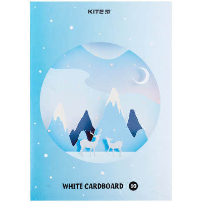 Білий картон Kite A4 10 аркушів (K24-1254) Вінниця - фото 3