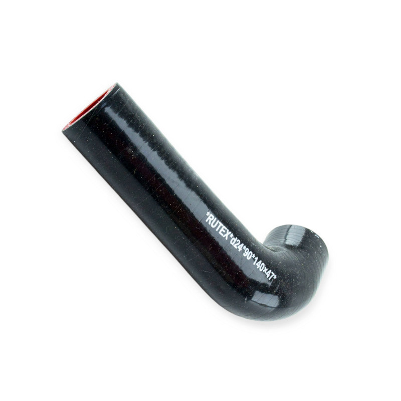 Патрубок кут d-24 L-140*47 90град. силікон універсальний Мукачево - фото 1