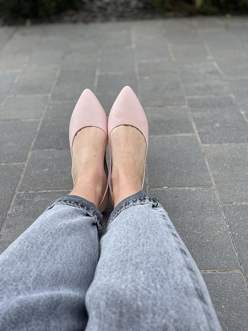 Arcoboletto Балетки жіночі Arcoboletto пудра натуральна шкіра 39р. (4627) Коломыя - изображение 4