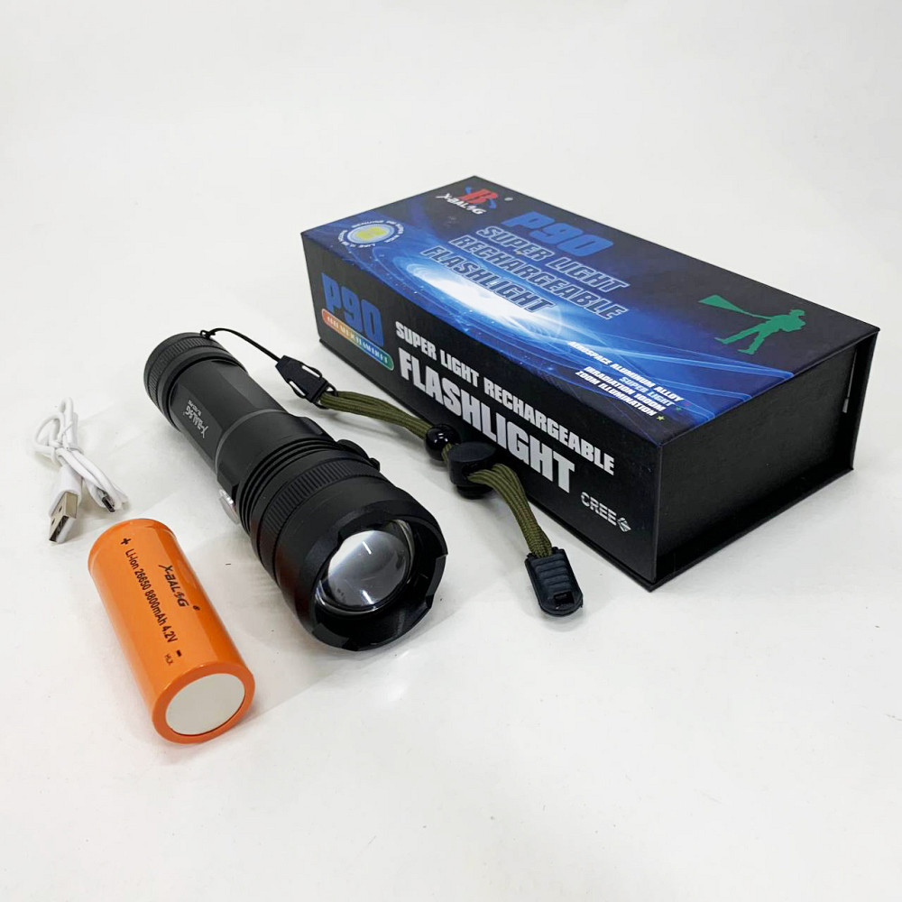 Фонарик военный Police, Мощные ручные фонари sofirn, Сверхмощный фонарь лед, Небольшой ручной фонарь XF-13 Ивано-Франковск - изображение 8