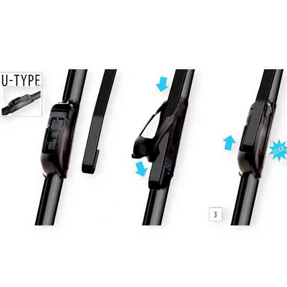 Щітка oximo безкаркасна 575мм під гачок 8,9мм двірника Мукачево