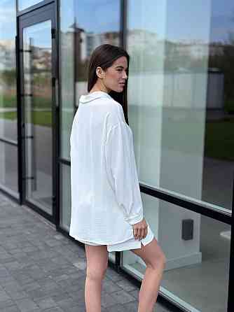 Костюм-тройка женский летний с шортами и брюками Белый XS-S Харьков