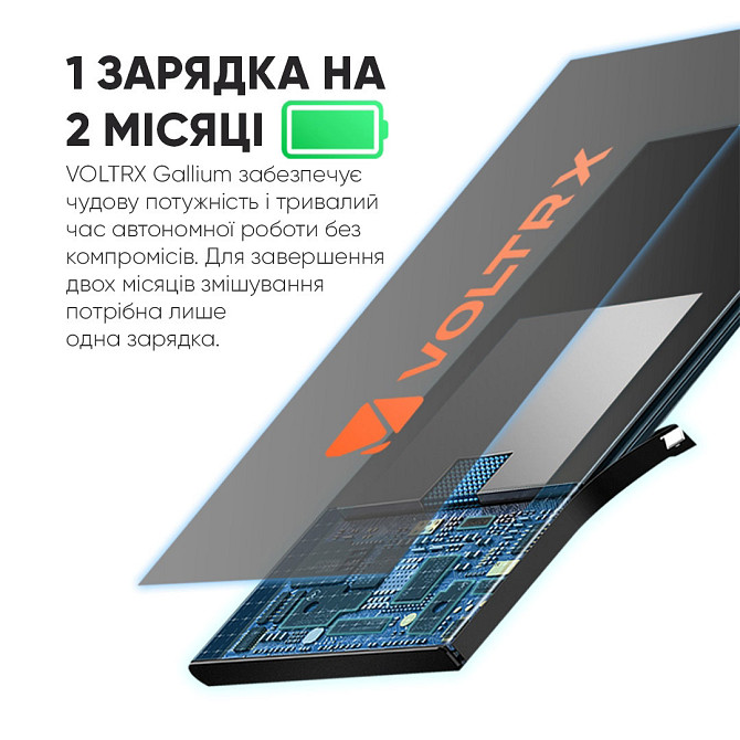 Шейкер спортивний VOLTRX Gallium 700 мл. Tritan Orange Кам'янське - фото 9