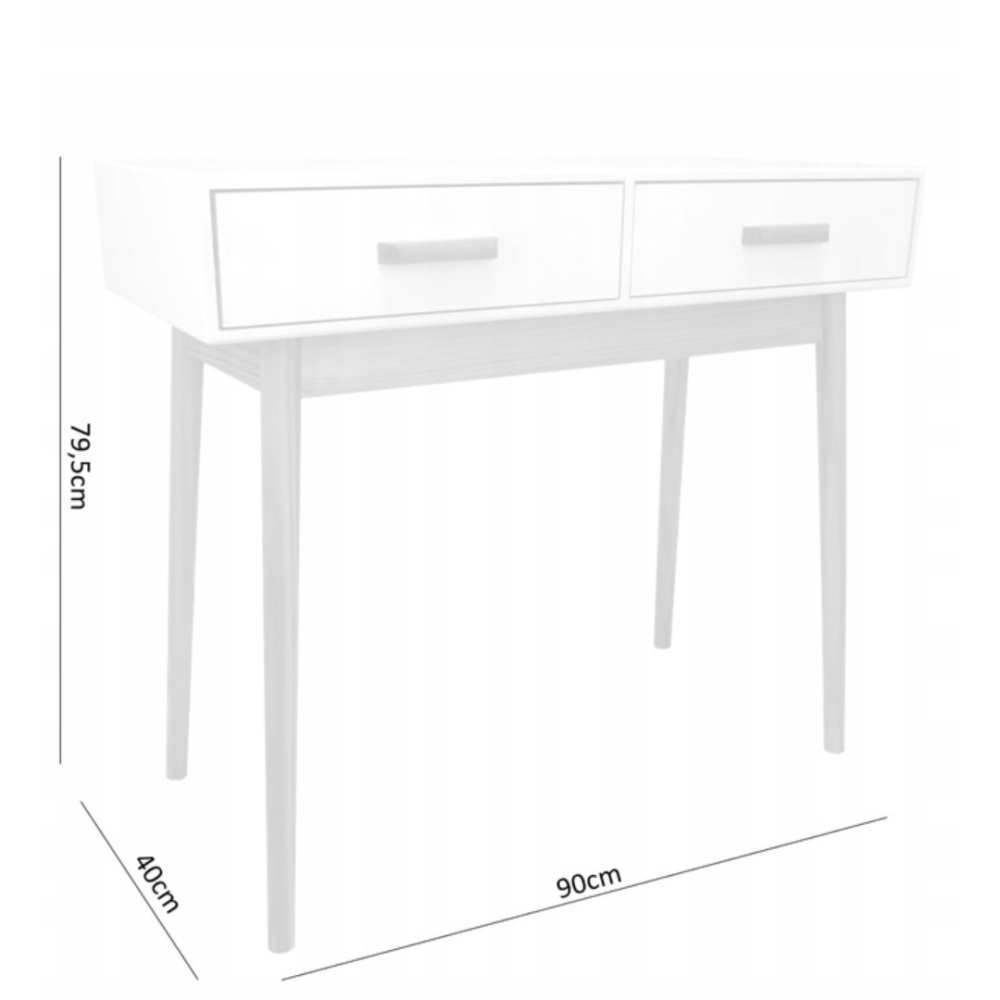 Столик туалетний / письмовий Chomik SCANDINAVIA з 2 шухлядами Київ - фото 6