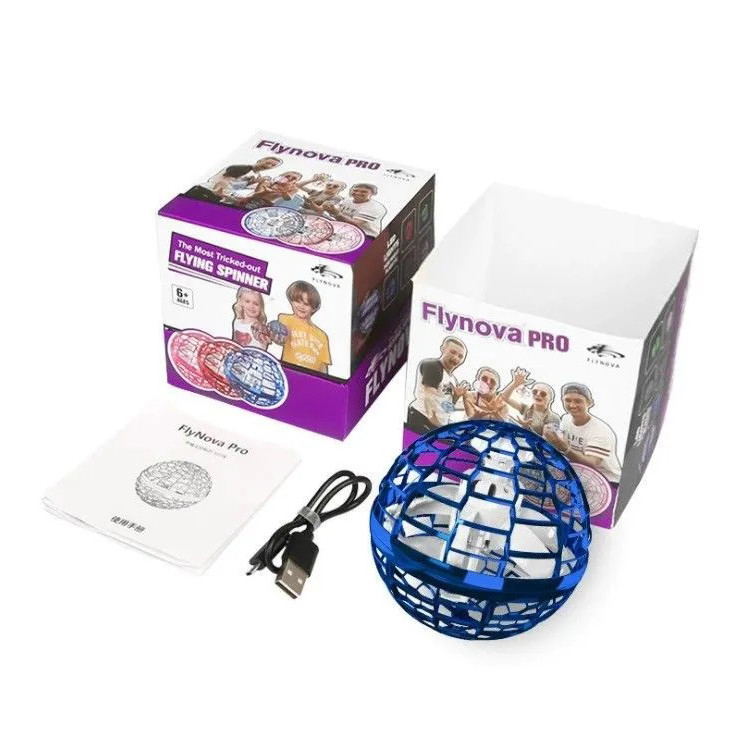 Flying spinner, Спиннер flynova pro flying spinner, Светящийся шар flynova pro gyrosphere, Шар бумеранг WU-99 Львов - изображение 2