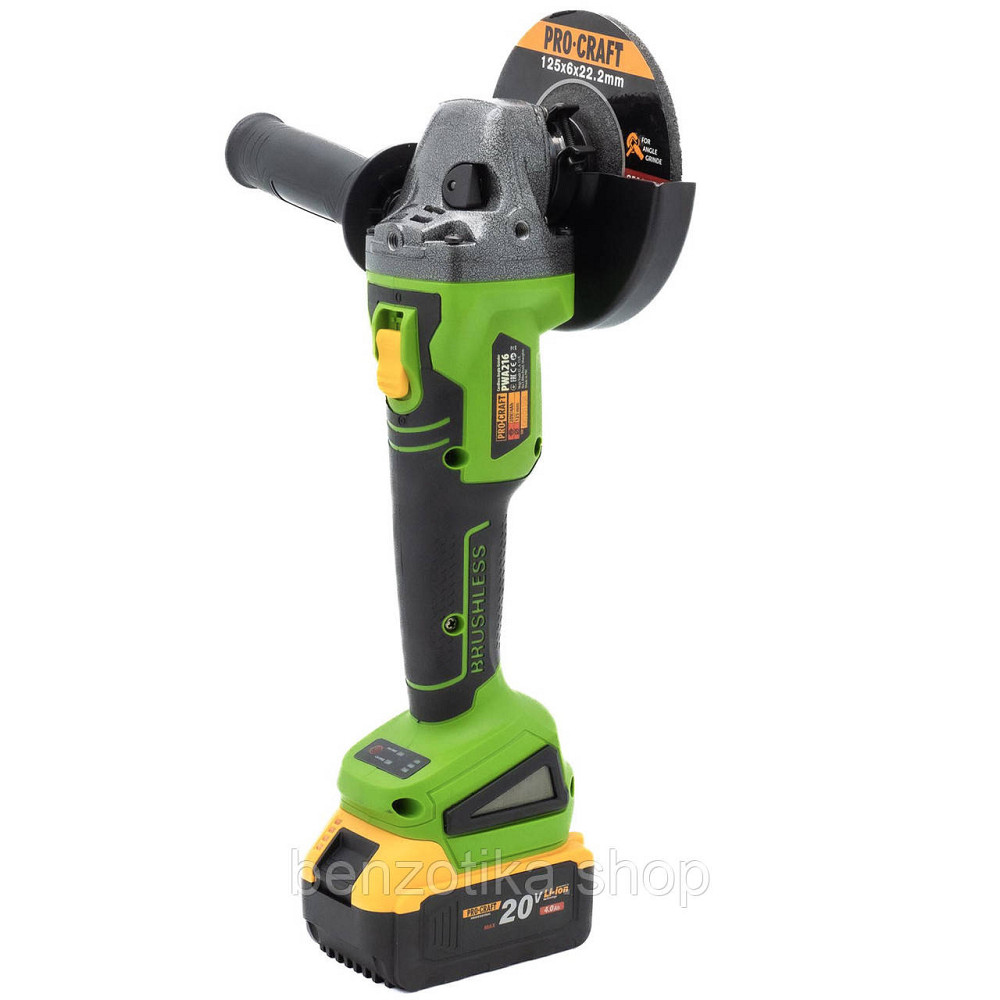 Безщіткова акумуляторна болгарка Procraft PWA216 Киев - изображение 6