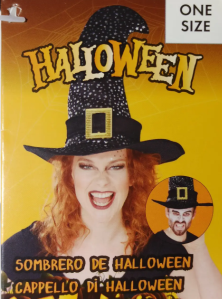 Шапка ведьмы на Хэллоуин one size черно-серебристый Киев - изображение 2