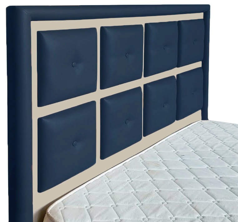 Кровать Windsor Standart 140 х 200 см Fly 2227/2207 Сине-бежевый Днепр - изображение 10