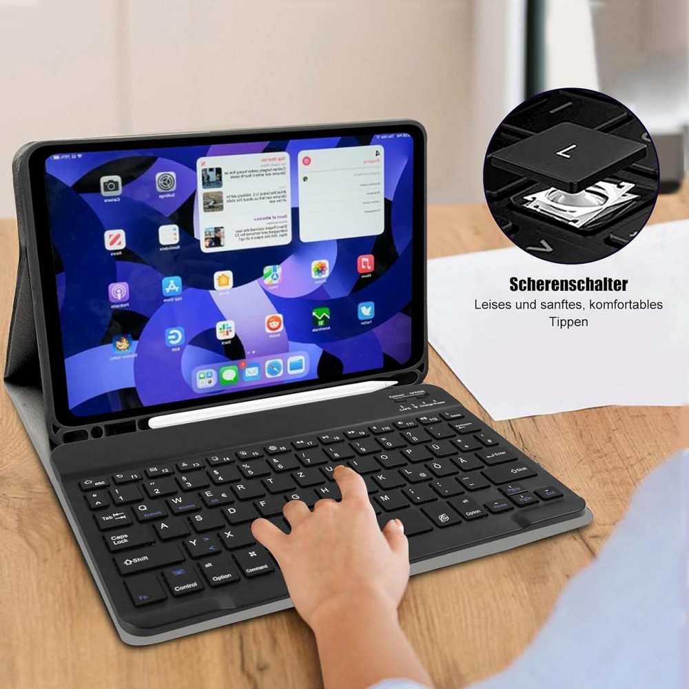 Чохол DINGRICH з клавіатурою для iPad Air 5 2022/Air 4 2020 10.9/iPad 4-го покоління 10.9 / iPad Pro 11 2018 Дніпро - фото 4