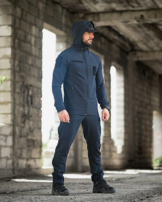 Еластичний тактичний костюм agony синій дснс НП4889 Одеса - фото 3