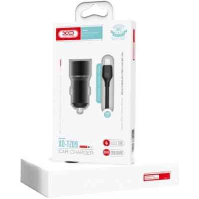 Зарядное устройство XO 1xUSB + cable USB to USB-C TZ09 black (6920680873500) Винница