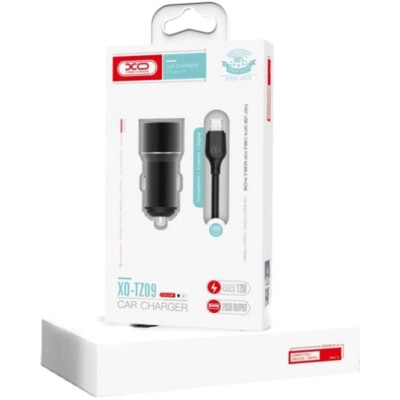 Зарядное устройство XO 1xUSB + cable USB to USB-C TZ09 black (6920680873500) Винница - изображение 2