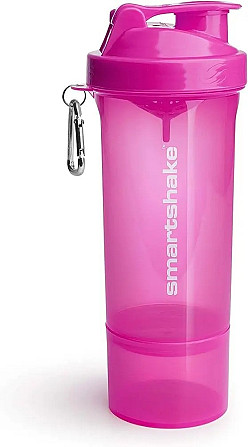 Шейкер спортивний SmartShake Slim 500ml Neon Pink Кам'янське - фото 2