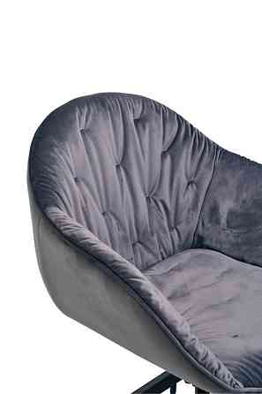 Стілець поворотний R-145 сірий + чорний Дніпро