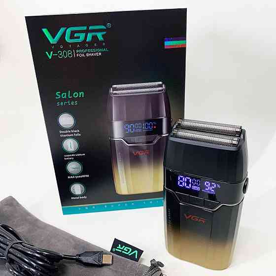 Мужская влагостойкая электробритва VGR V-308, Аккумуляторная машинка для стрижки, Бритвы электрические BH-62 Львов