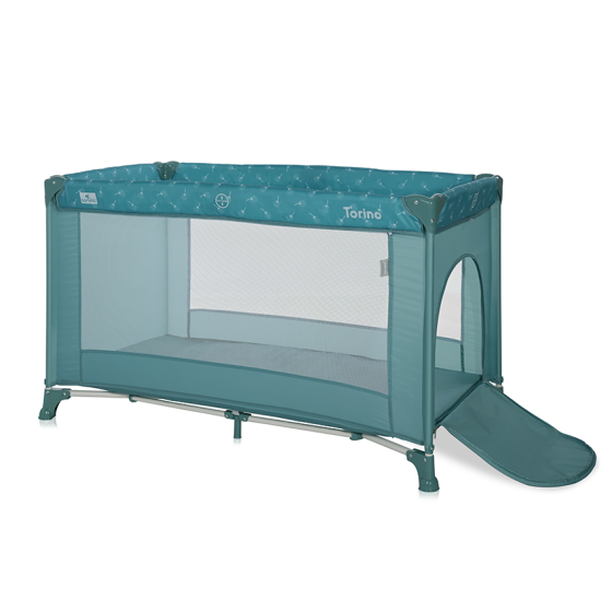 Ігровий дитячий манеж від народження до 3-х років Torino 1 Layer Arctic Floral Lorelli Блакитний Кривий Ріг