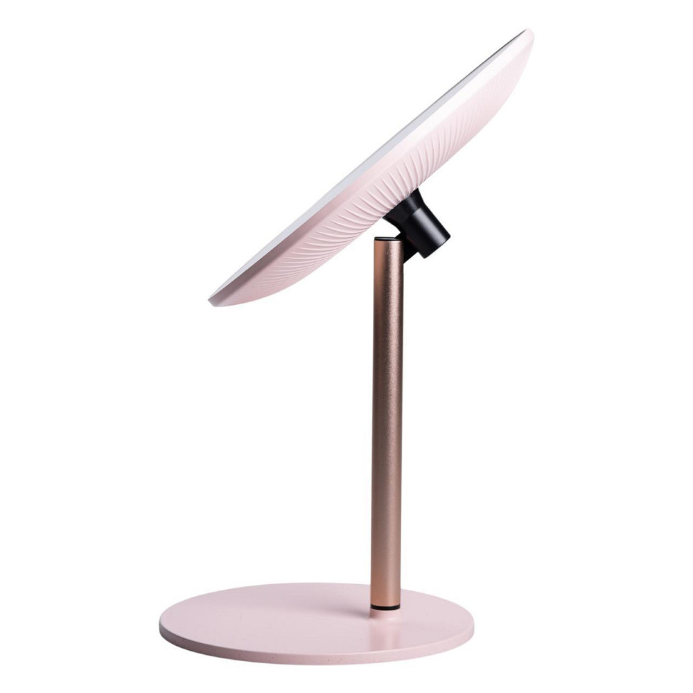 Косметическое зеркало с подсветкой настольное розовое Киев - изображение 2