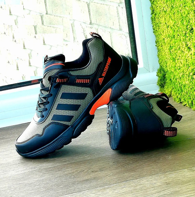 Термо Кроссовки Adidas Waterproof Хаки Мужские Еврозима Адидас Зелёные (размеры: 40,41,42,43) Днепр - изображение 10
